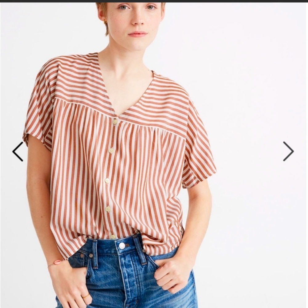 Madewell Stripped Button Down Top